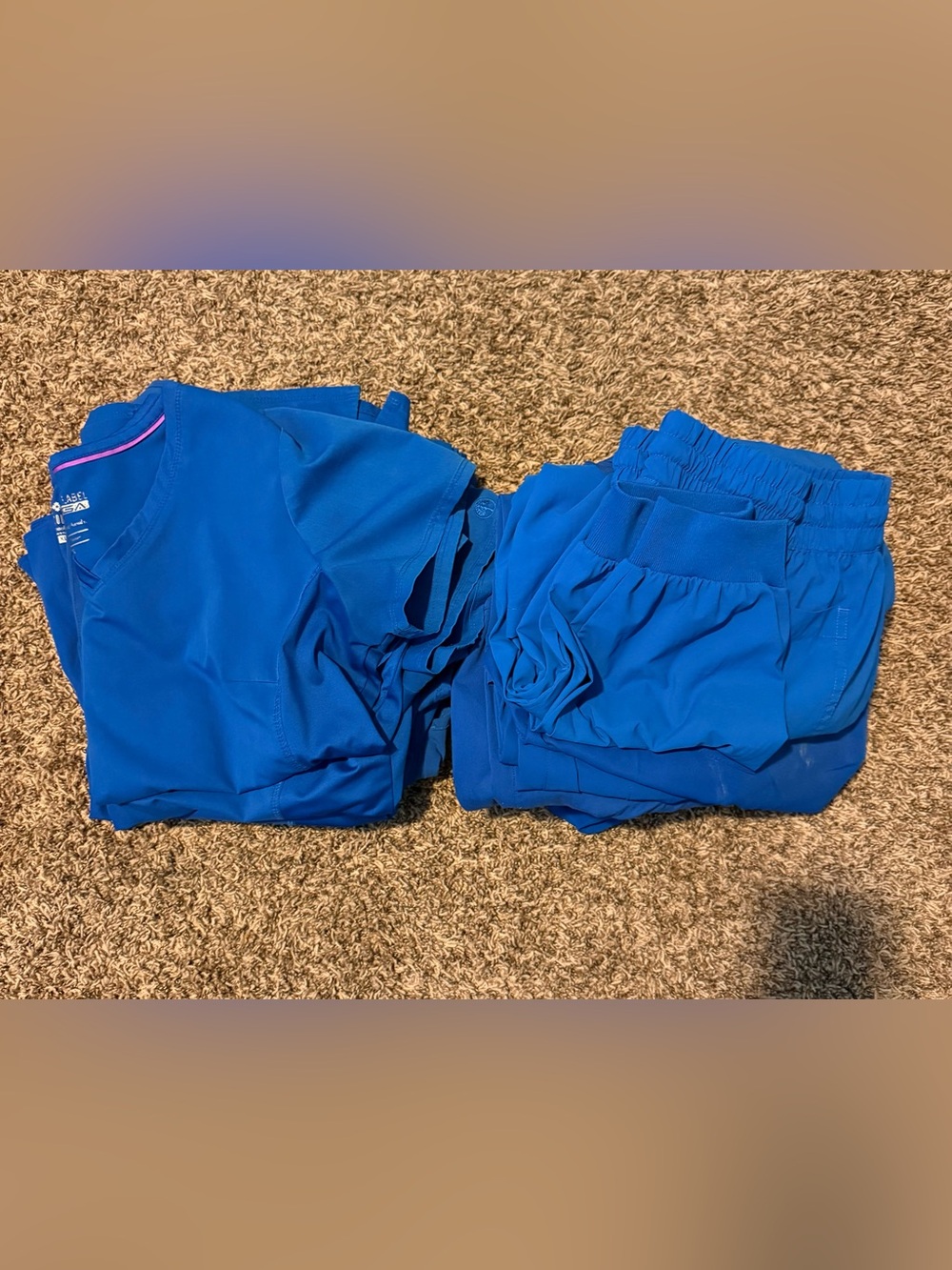 Royal Blue XL Scrubs - 9 tops and 9 pants